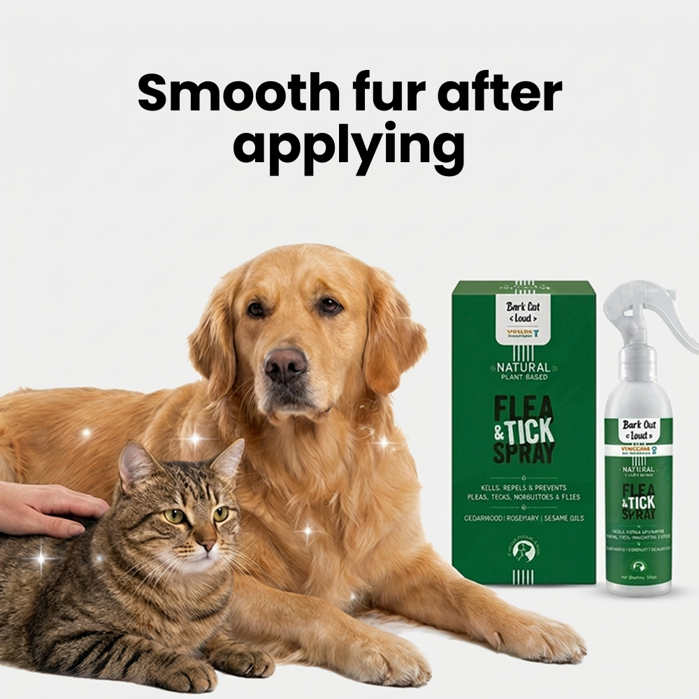 Bark Out Loud Natural Flea & Tick Spray for Dogs and Cats Both-Health & Wellness Bark Out Loud
