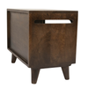 FurryLiving Telly Side Table with Cushion for Small Dogs and Cats (Dark Brown/Cream Cushion) Both-Furniture FurryLiving Dropship