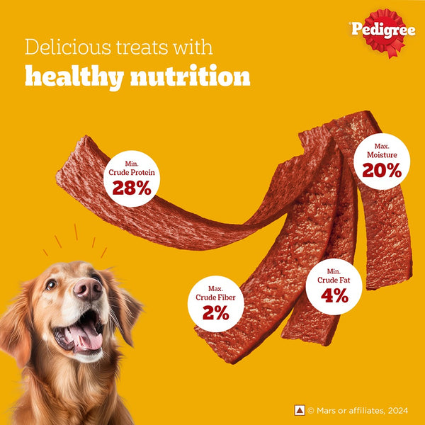 Pedigree Roasted Lamb Tasty Jerky Treat, Pet Vogue Dog-Shaped Plush Toy, & Trixie Hedgehog Ball Vinyl Toy Combo for Dogs