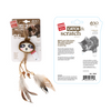 GiGwi Catch and Scratch Eco Line Sloth Toy for Cats Cats-Toys GiGwi