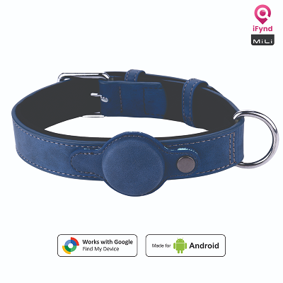 Mitag Go Anti Loss Device with Collar for Small Dogs (Blue) | Android Dogs-Collar, Leashes, harnesses Mitag Dropship S:18.5in Neck