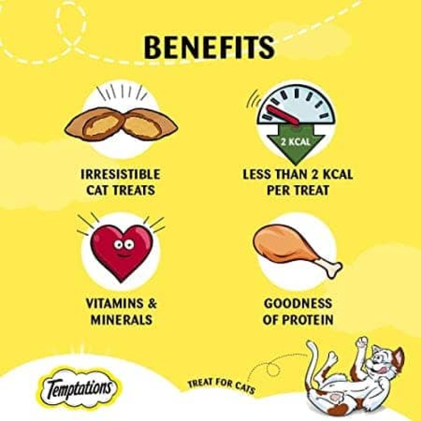 Temptations Tasty Chicken and Seafood Medley Flavour Cat Treats Combo