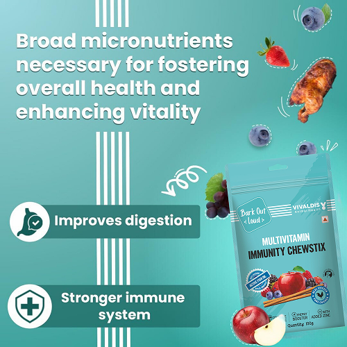 Bark Out Loud Immunity Multi Vitamin Chew Stix for Dogs and Cats