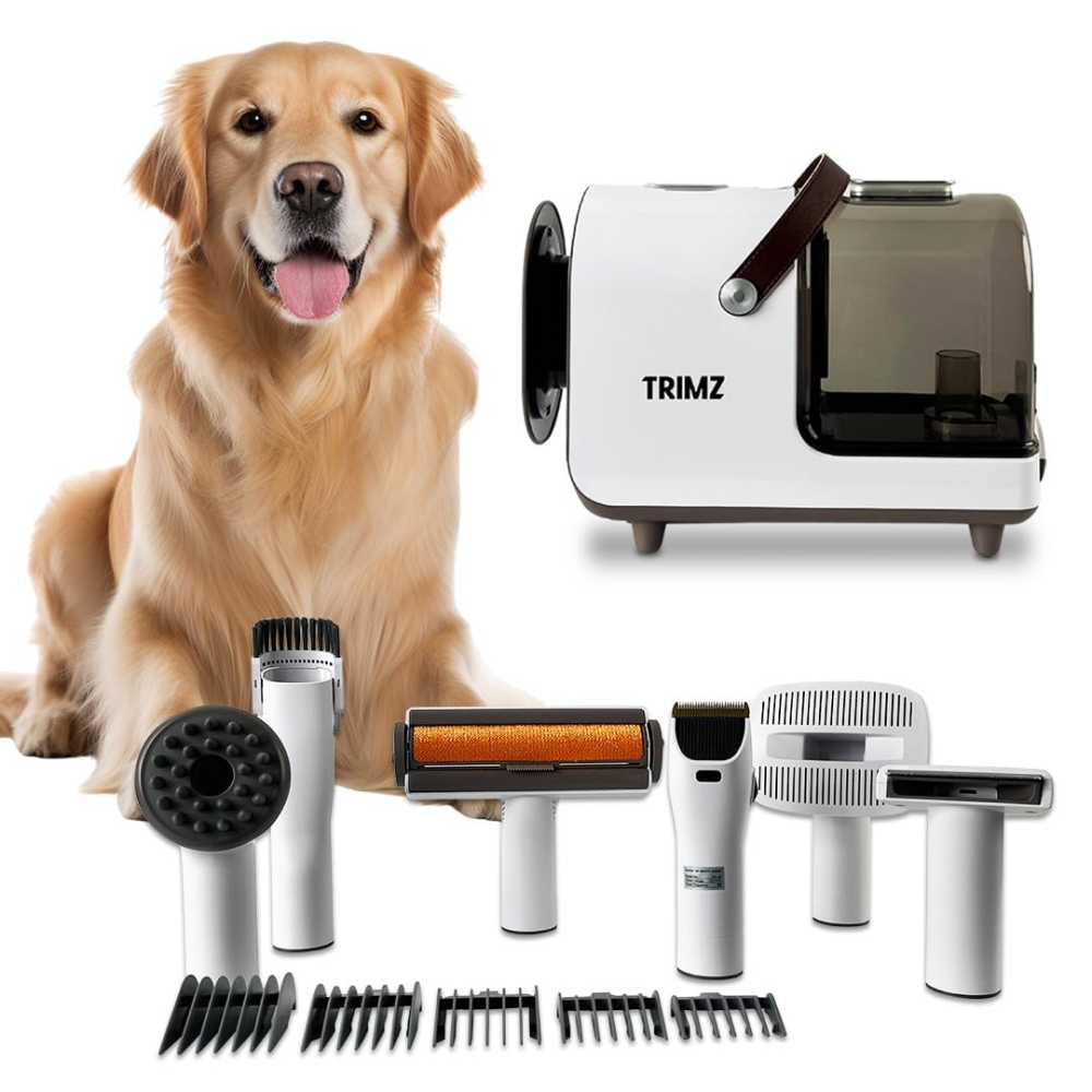 Trimz Pet Grooming Kit & Vacuum Suction for Dogs and Cats Sample Supertails