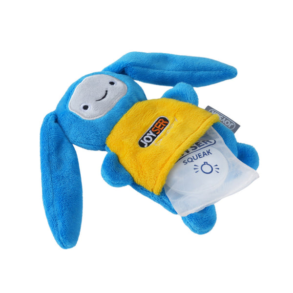 Joyser Puppy Rabbit Plush Toy for Dogs (Blue/Yellow)
