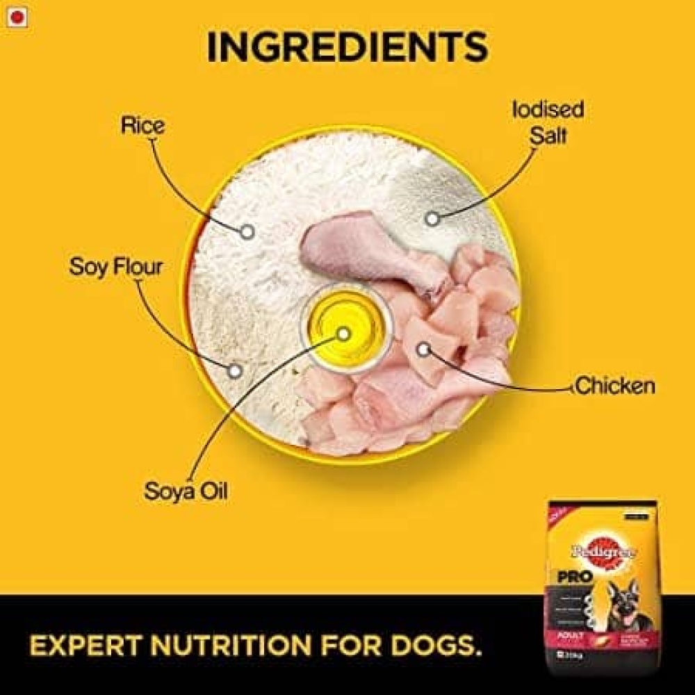 Pedigree PRO Expert Nutrition Active Large Breed Dry and Chicken and Liver Chunks in Gravy Adult Wet Dog Food Combo