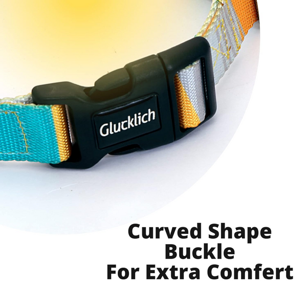 Glucklich Martingale Printed Adjustable Collar for Dogs (Cadillac)