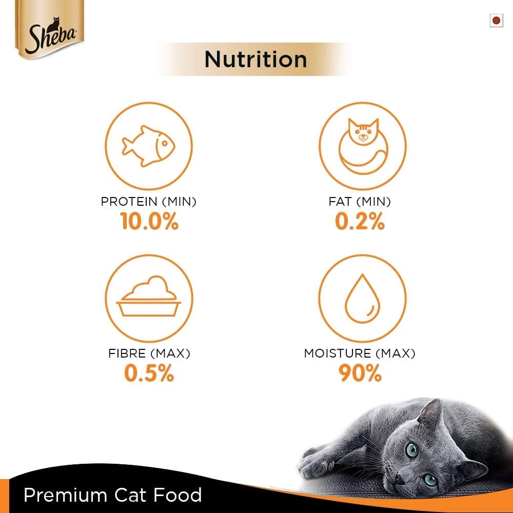 Sheba Complete Nutrition Succulent Chicken Breast In Gravy Cat Wet Food and Chicken Flavour Irresistible Cat Dry Food Combo Exclusive Combo Sheba