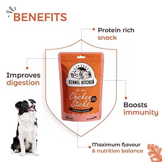 Pedigree PRO Small Breed Puppy Dry Food, Henlo Chicken Jerky Treat, Kennel Kitchen Chicken Flaxseed Stick Dogs Combo