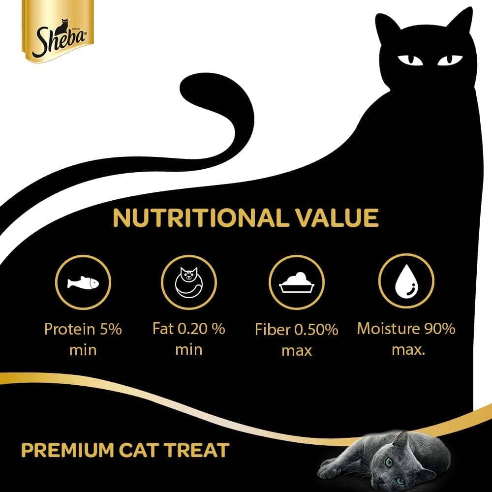 Sheba Tuna Flavor and Tuna & Prawn Maguro and Chicken & Chicken Whitefish Sasami Treats for Cats Combo