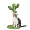 Furrlovers Cactus Scratching Post with Rope Wrapped Climbing Tower & Plush Top for Cats (Green) Cats-Toys Furrlovers Dropship 20x16in