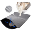 Skatrs Double Layer Litter Mat for Cats (Grey/Black) Litter Supplies Skatrs One Size