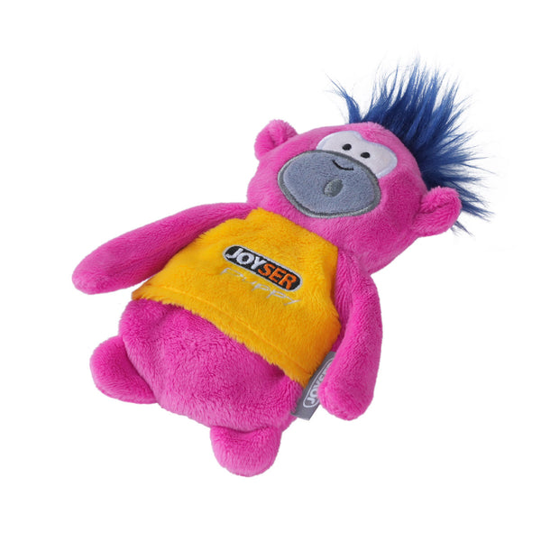 Joyser Puppy Monkey Plush Toy for Dogs (Pink/Yellow)