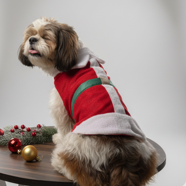 Pawgypets Christmas Santa Dress for Dogs
