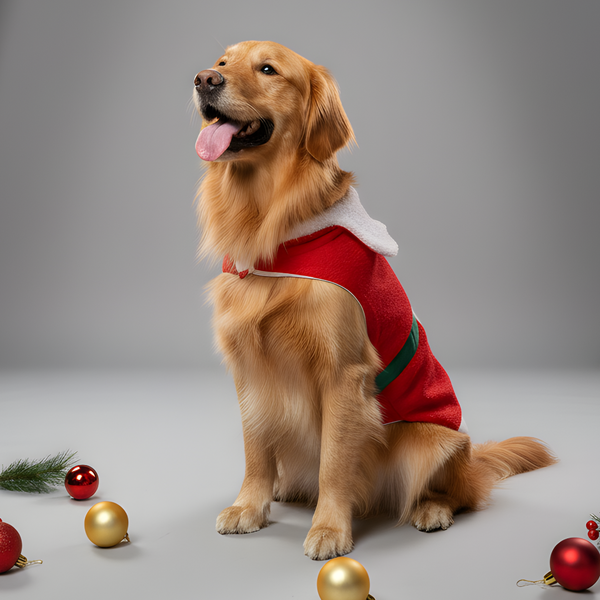 Pawgypets Christmas Santa Dress for Dogs