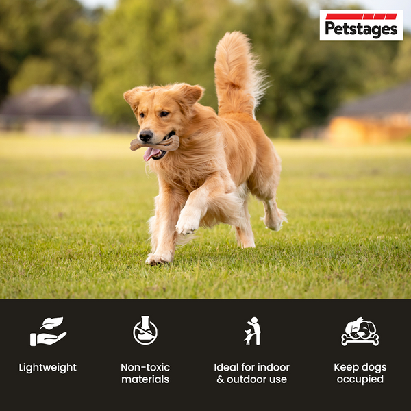 Petstages Dogwood Flip Chew Bone Toy for Dogs (Brown)