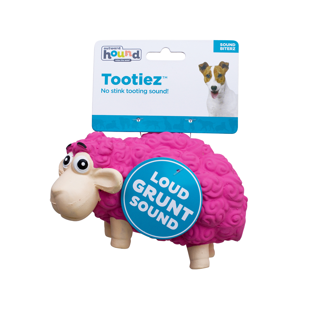 Outward Hound Tootiez Sheep Latex Rubber Toy for Dogs (Pink) Dogs-Toys Petstages 6cm