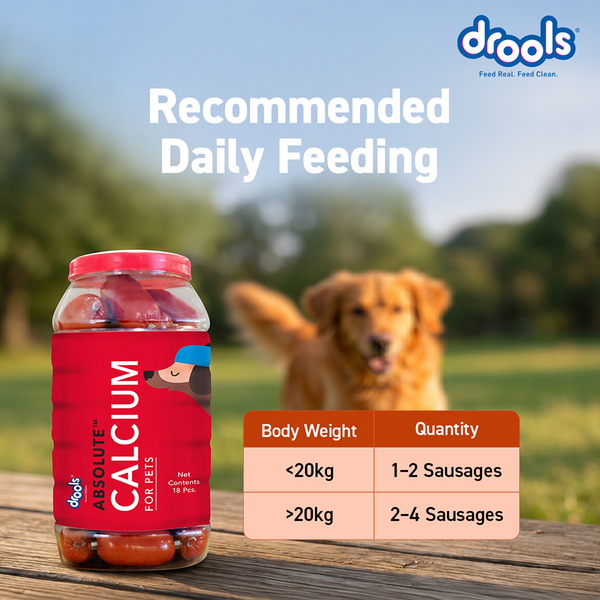 Drools Absolute Calcium Sausage Supplement for Dogs