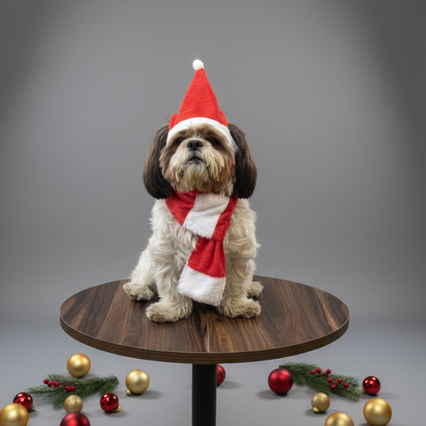 Pawgypets Christmas Scarf for Dogs and Cats