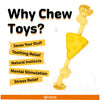 Fofos Cheese Shaped Chew Rope Toy for Dogs Dogs-Toys FOFOS