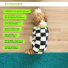 Woofiezz Soft & Cosy Checked Winter Sweater for Dogs and Cats (Green) Both-Clothing & Accessories Woofiezz Dropship