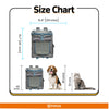 Fofos Backpack Carrier for Dogs and Cats (Grey/Blue) Both-Bedding, Mats & Travel Supplies FOFOS
