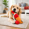 Pawgypets Cricket Fever Doggo Plush with Rope Toy for Dogs (Brown and Red) Dogs-Toys Pawgypets Dropship