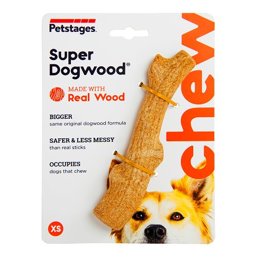 Petstages Super Dogwood Chew Toy for Dogs (Brown)