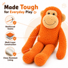 Talking Dog Club Monkey Trouble Reinforced Fabric Plush & Rope Toy for Dogs Dogs-Toys Talking Dog Club Dropship