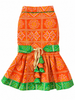 Pawgy Pets Festive Dress for Dogs (Orange & Green) Dogs-Clothing & Accessories Pawgypets Dropship
