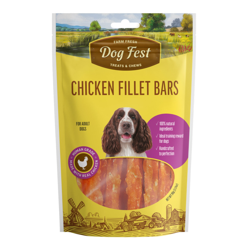 Dogfest Chicken Fillet Bar Dog Treats Dog Treats + Others Petfest 90g