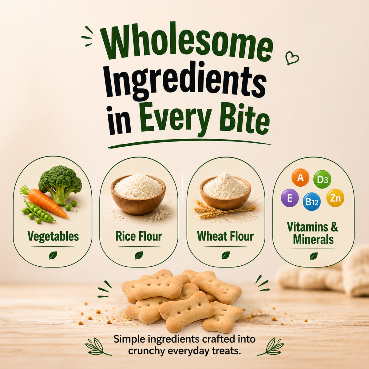 Purepet 100% Vegeterian Biscuit Dog Treats Dog Treats + Others Purepet
