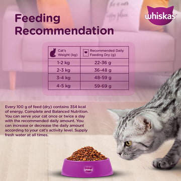 Whiskas Chicken Flavour Cat (Adult 1+) Dry Food