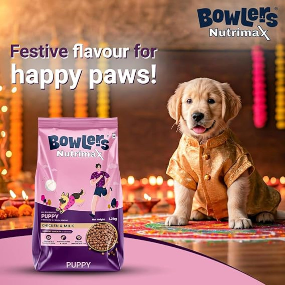 Bowlers Chicken and Milk Nutrimax Puppy Dog Dry Food Dogs- Dry Food Bowlers