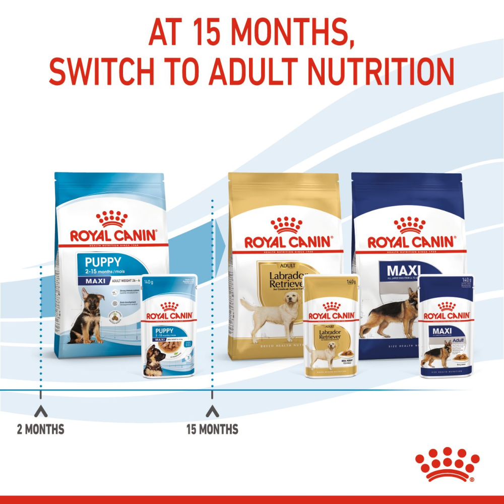Mankind Petstar Chicken and Wheat Dry Food (BOGO) and Royal Canin Maxi Wet Food for Puppies Combo