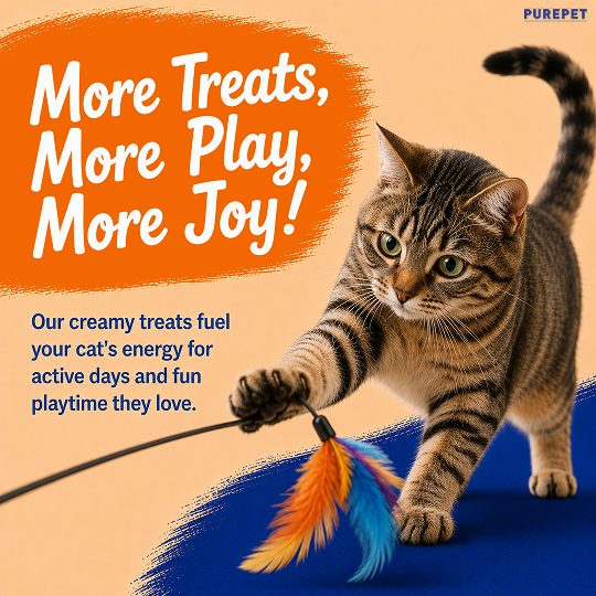 Purepet Real Chicken Lickable Creamy Treats for Cats