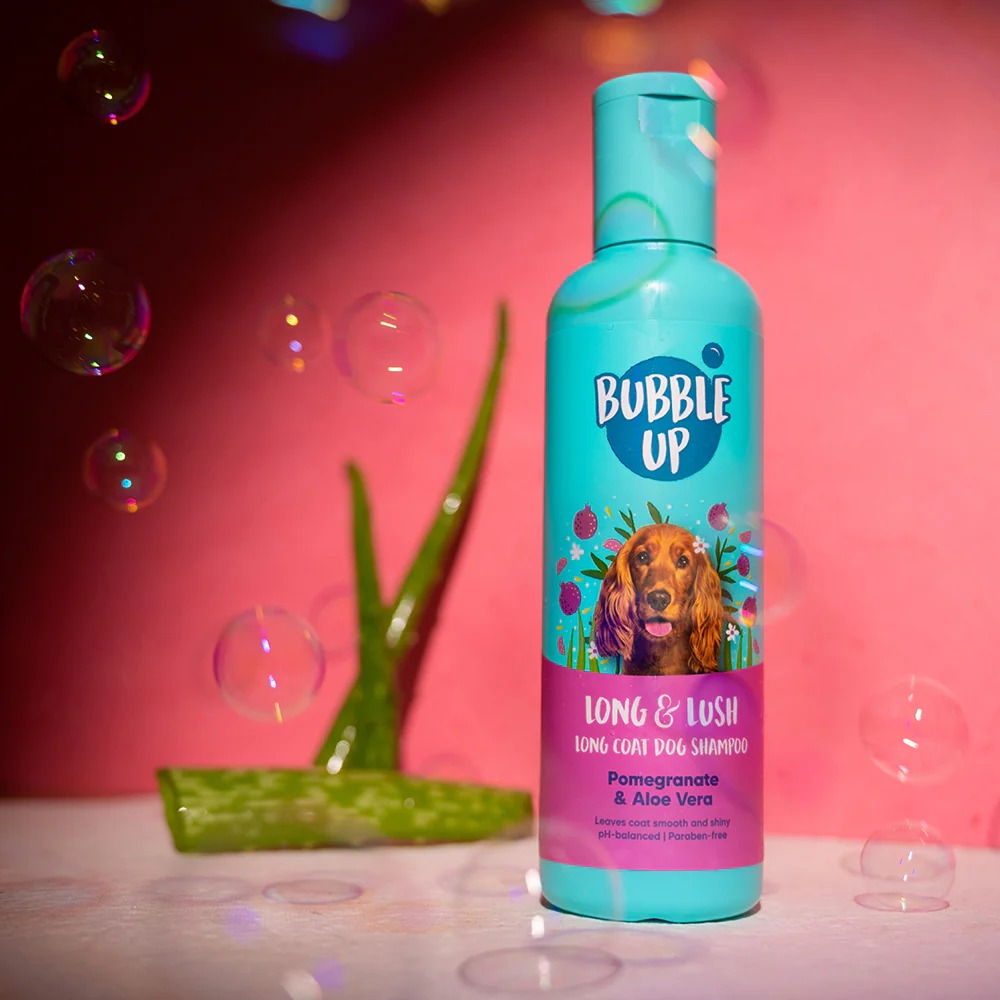 Bubble Up Pomegranate & Aloe Vera 2 In 1 Shampoo with Conditioner for Dogs Dogs-Grooming Supplies Heads Up for Tails