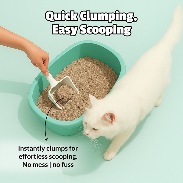Scoopy Cat Litter | Lavender Scented | 100% Natural Indian Brown Sand (10kg)