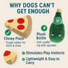 Talking Dog Club Pizza with Perrier Party Combo Plush Toy for Dogs (Red and Green) Dogs-Toys Talking Dog Club Dropship