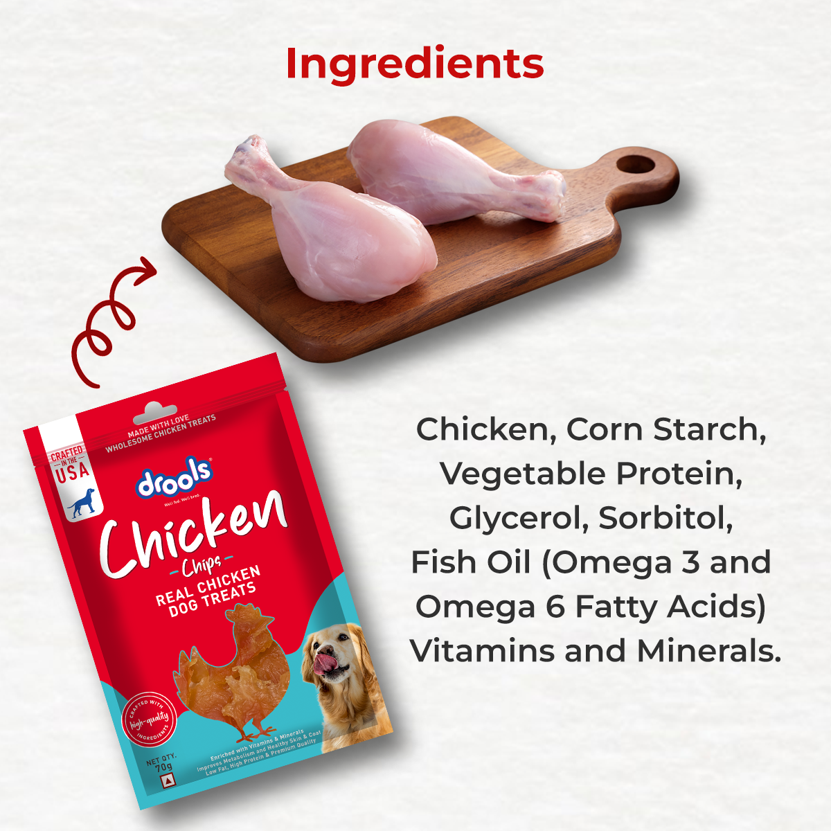 Drools Chicken Chips Dog Treats Dog Treats + Others Drools