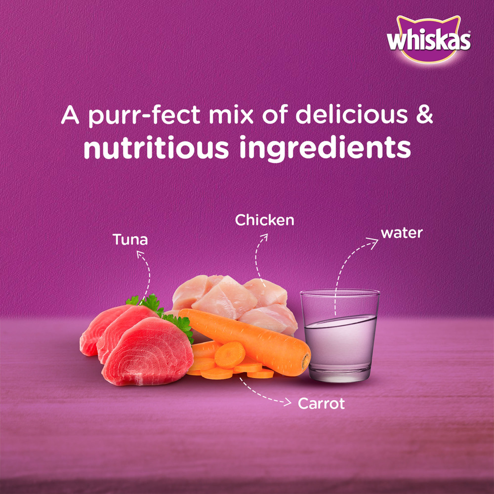 Whiskas Tuna with Kanikama And Carrot in Gravy Tasty Mix Adult Cat Wet Food Cats-Wet Food Whiskas