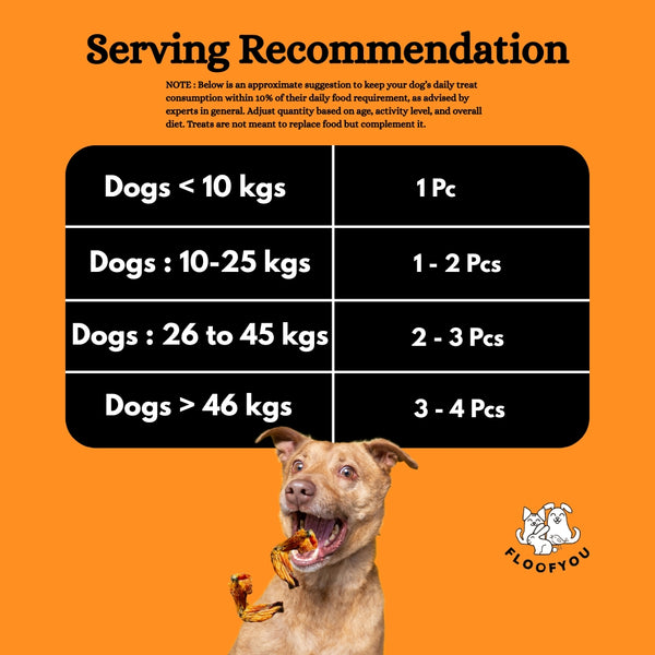Floofyou Air Dried Chicken Wings Crunchy Dental Chew Dog Treats