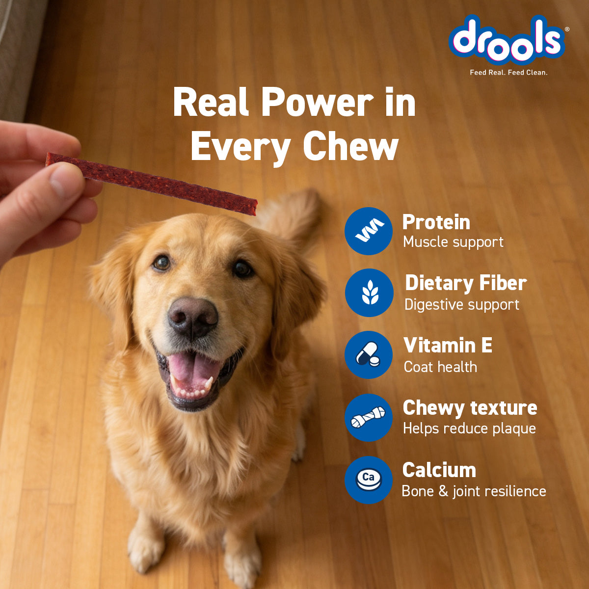 Drools Strawberry Flavour Chicken Sticks Treat for Dogs Dog Treats + Others Drools