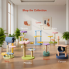 FurryLiving Luna Tree Multi Level with Scratching Posts and Hanging Toy for Cat Cats-Toys FurryLiving Dropship