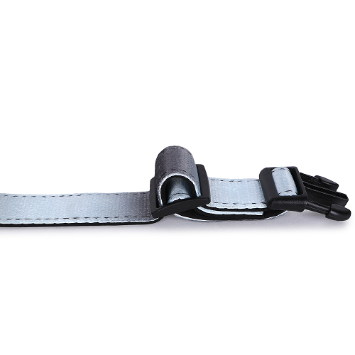 Basil Adjustable Padded Collar for Dogs (Black/Gray)