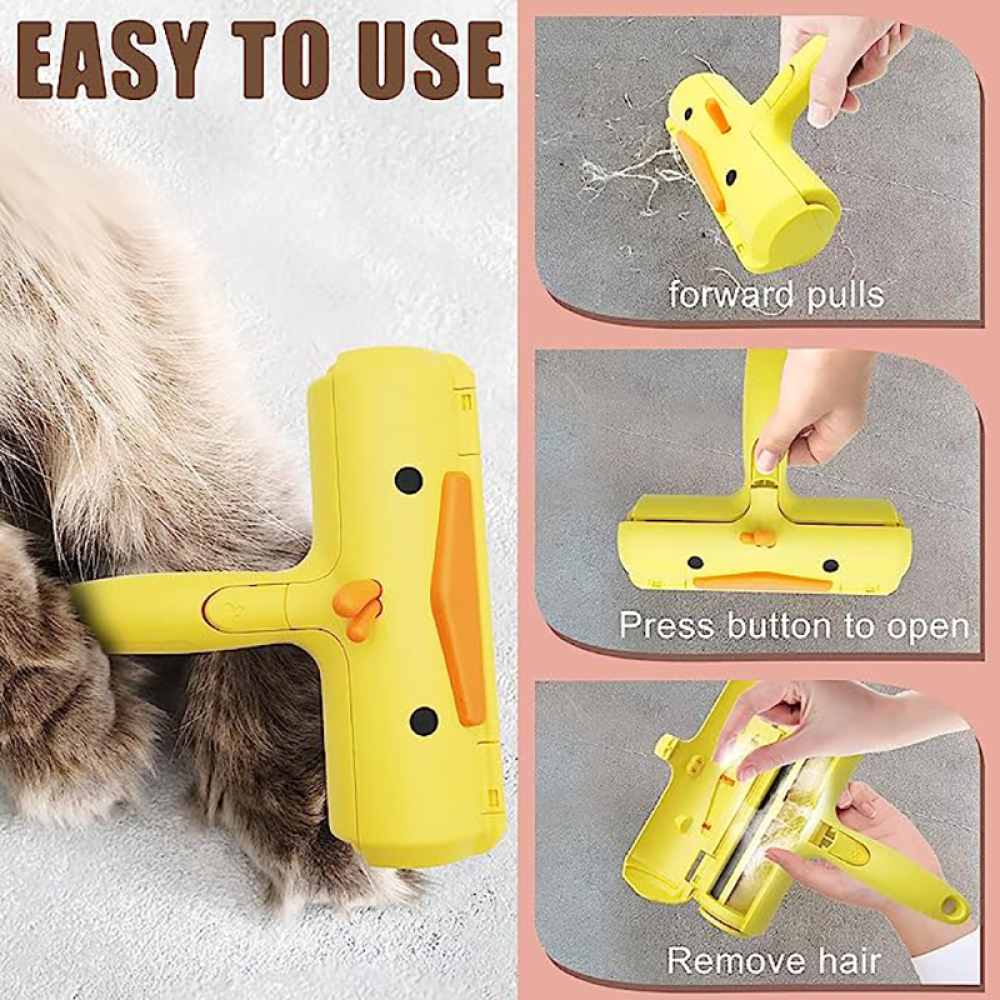 Talking Dog Club Oh Duck! Lint Roller for Dogs and Cats