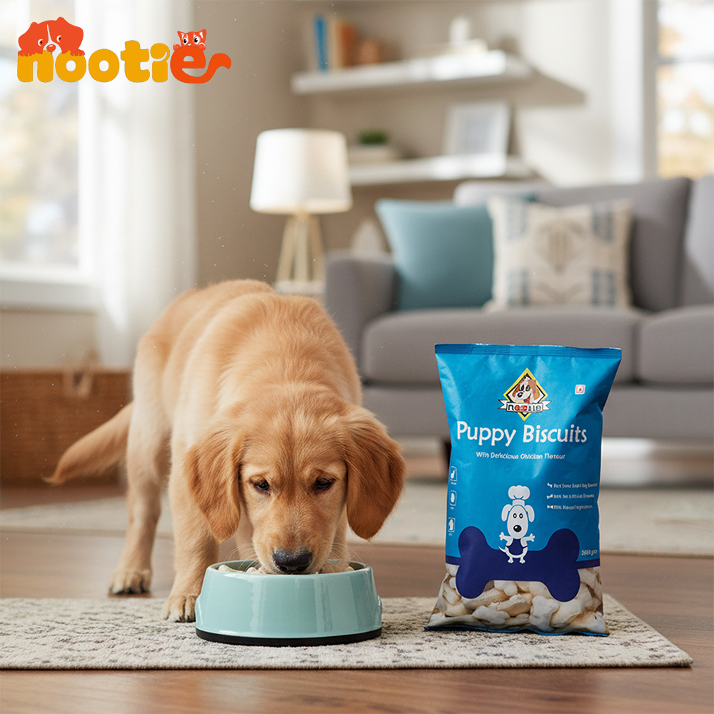 Nootie Chicken & Egg Milk Biscuits Puppy Dog Treats Dog Treats + Others Nootie