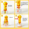 Talking Dog Club Oh Duck Shampoo Dispenser Spray with Free Bath brush for Dogs and Cats (Yellow) Both-Grooming Supplies Talking Dog Club Dropship