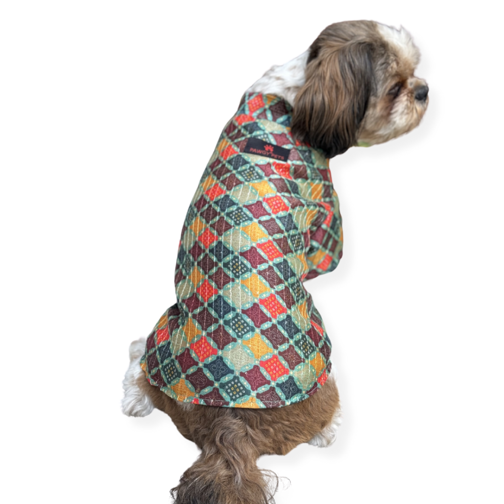 Pawgypets Silk Kurta for Dogs and Cats (Multi)