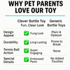 Talking Dog Club Ball in Bottle Rubber Chew Toy for Dogs (Blue) Dogs-Toys Talking Dog Club Dropship